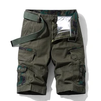 chaifenko mens summer cotton cargo shorts new army tactical shorts pants loose work casual multi pocket military shorts men
