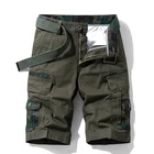 Мужские летние хлопковые шорты-карго CHAIFENKO, новые армейские тактические шорты, свободные рабочие повседневные военные шорты с несколькими карманами для мужчин