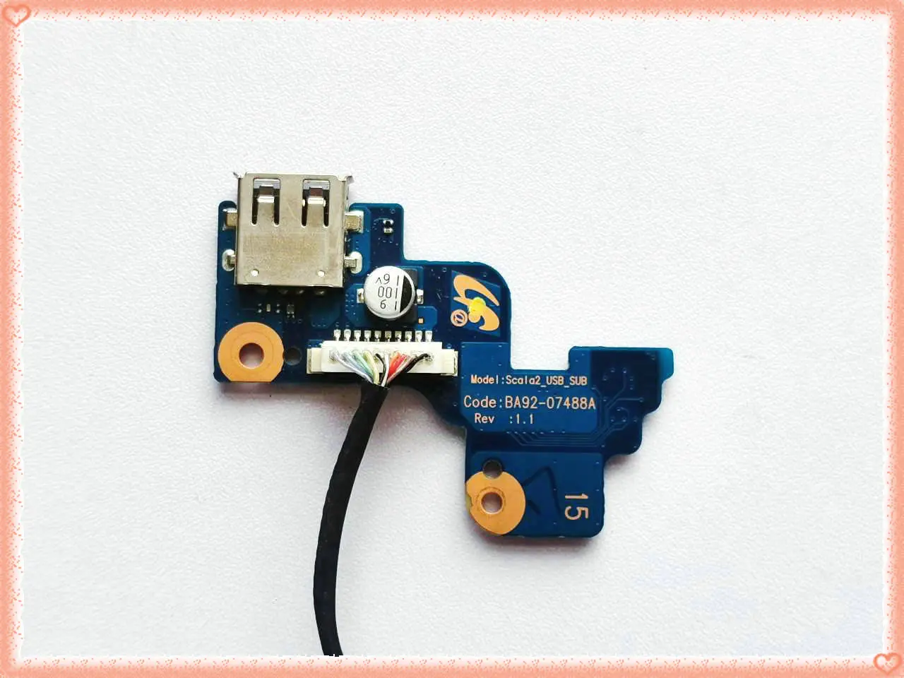 

BA92-07488A оригинальное для Samsung RV511 RV411 RV408 RV409 RV415 RV509 RV520 Мощность Кнопка переключатель доска плата USB BA92-07502A
