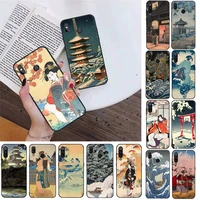 toplbpcs ukiyo e japanese style art phone case for redmi k20 4x go for redmi 6pro 7 7a 6 6a 8 5plus note 9 pro capa