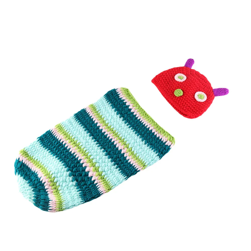 Милый фиолетовый красный теплый спальный мешок 2 шт. Одежда для новорожденных