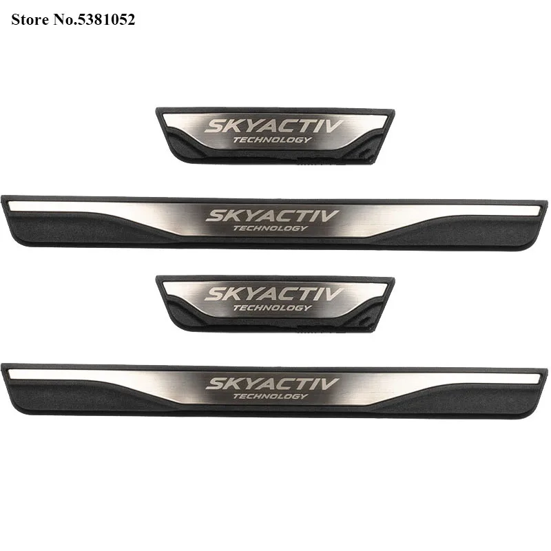 Накладка на порог автомобиля для Mazda 6 3 CX5 2014 2015 2016 2017 2018 2019 из нержавеющей стали