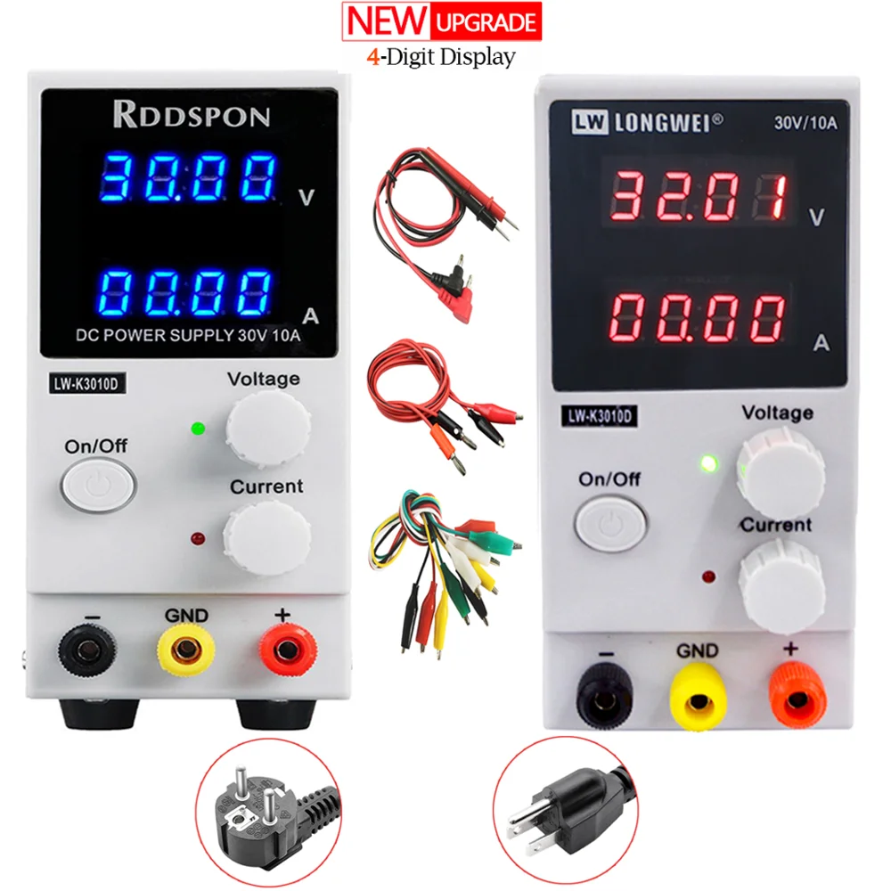 K3010D Mini Adjustable DC Power Supply 30V 10A 4 Digit Display Switch Regulator Laboratory For Phone Laptop Repair|Регуляторы