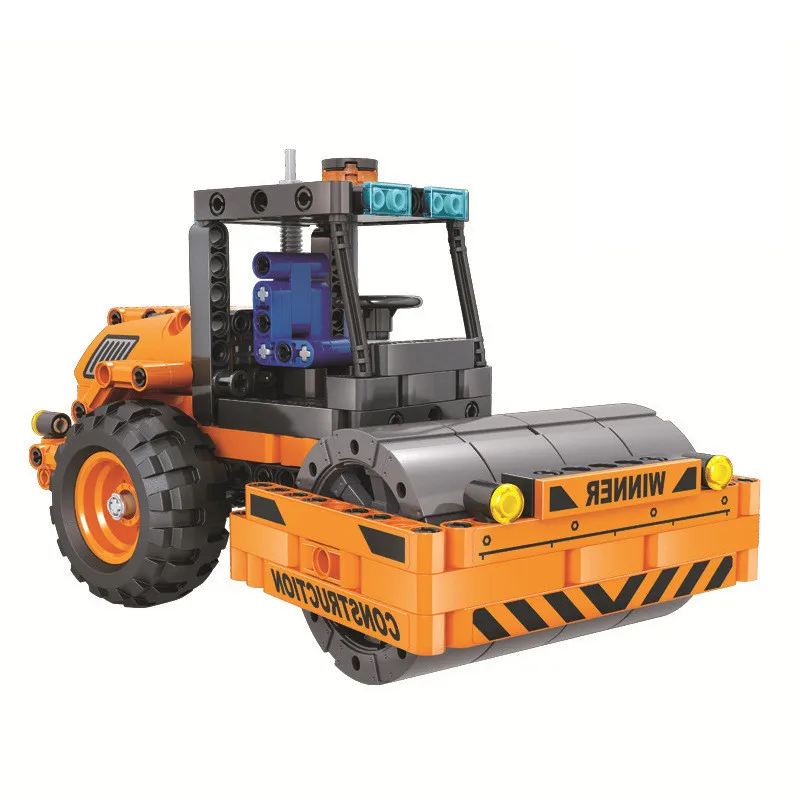 

Конструктор «дорожный каток», 369 блоков, Образовательное строительство деталей