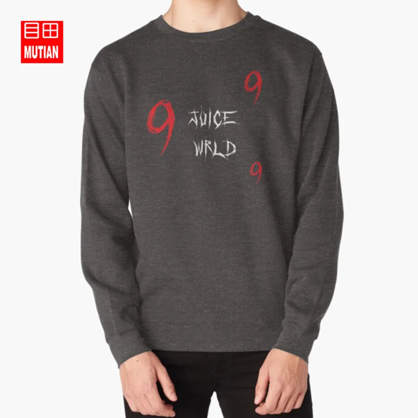 darkgrey-sweatshirt JUICE WRLD-999 толстовки с капюшоном juice wrld 999 rap trap sad lucid dreams все девушки те же легенды красный черный - Цвет: darkgrey-sweatshirt