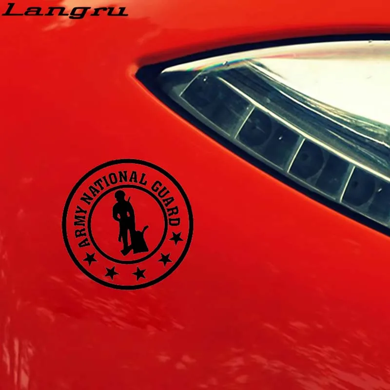 Langru 15*15 см армейская Национальная гвардия солдат закрывающая тело крутой воин