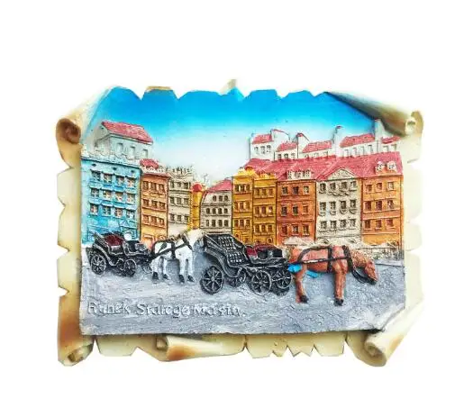 Креативная Магнитная паста на холодильник площадь старого города в Варшаве