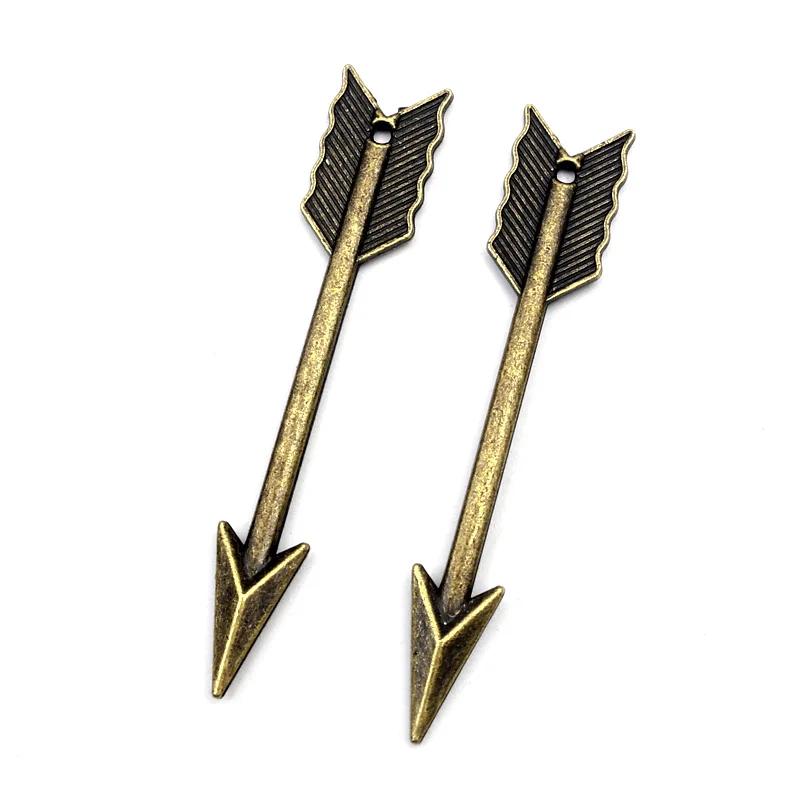 20 шт. подвески в виде банта и стрелы из металлического сплава цинка для