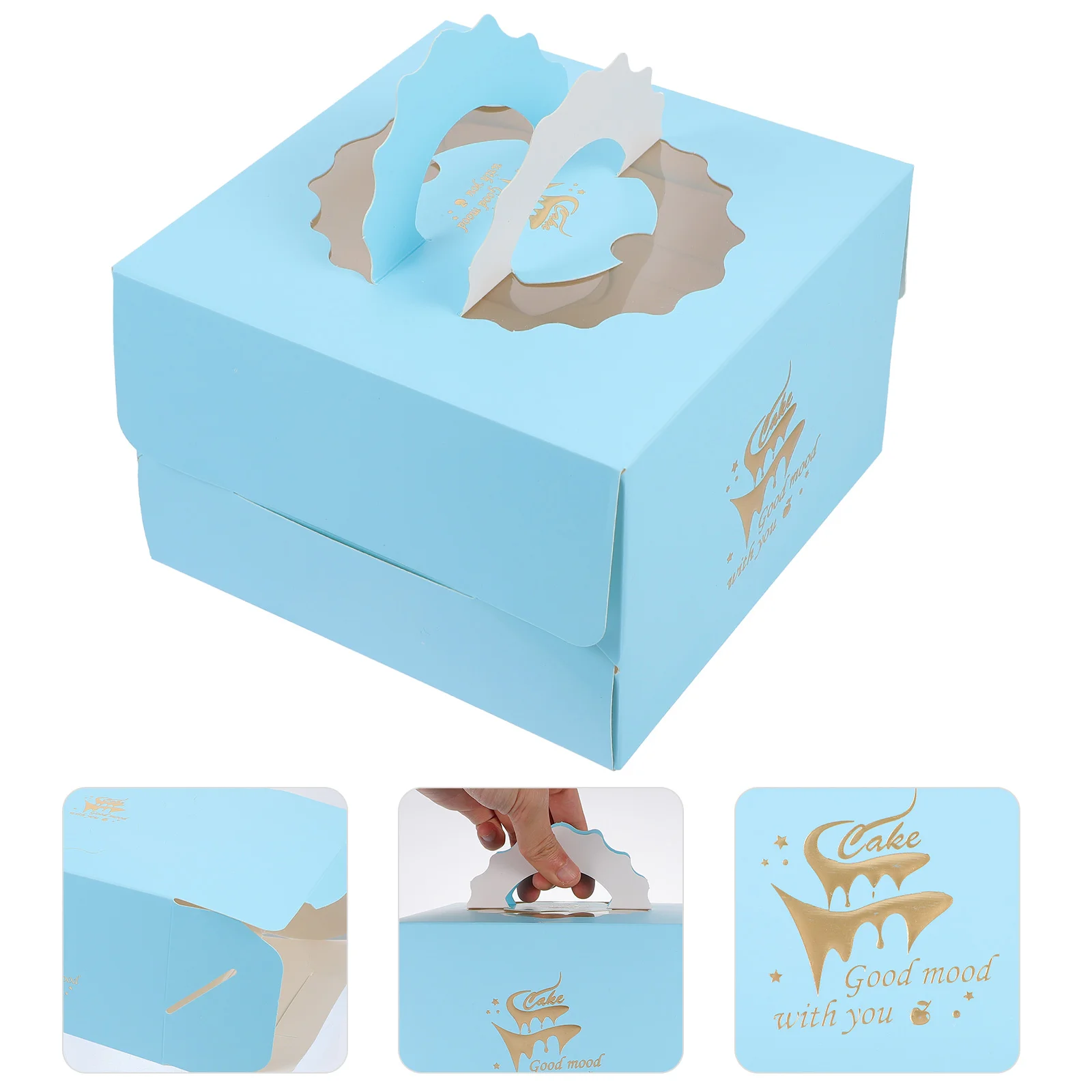 

10 шт., портативная упаковочная коробка для печенья