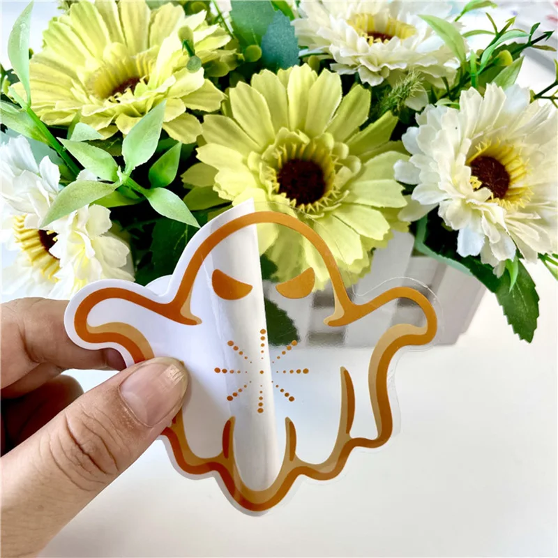 

Custom Printing Self Adhesive Private Cosmetic Die Cut Logo Clear Vinyl Matte/Glossy Transparent Pet Stickers Paper