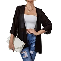women clothing sheer chiffon jacket casual cover up tops lightweight beach cardigans blouse shawl