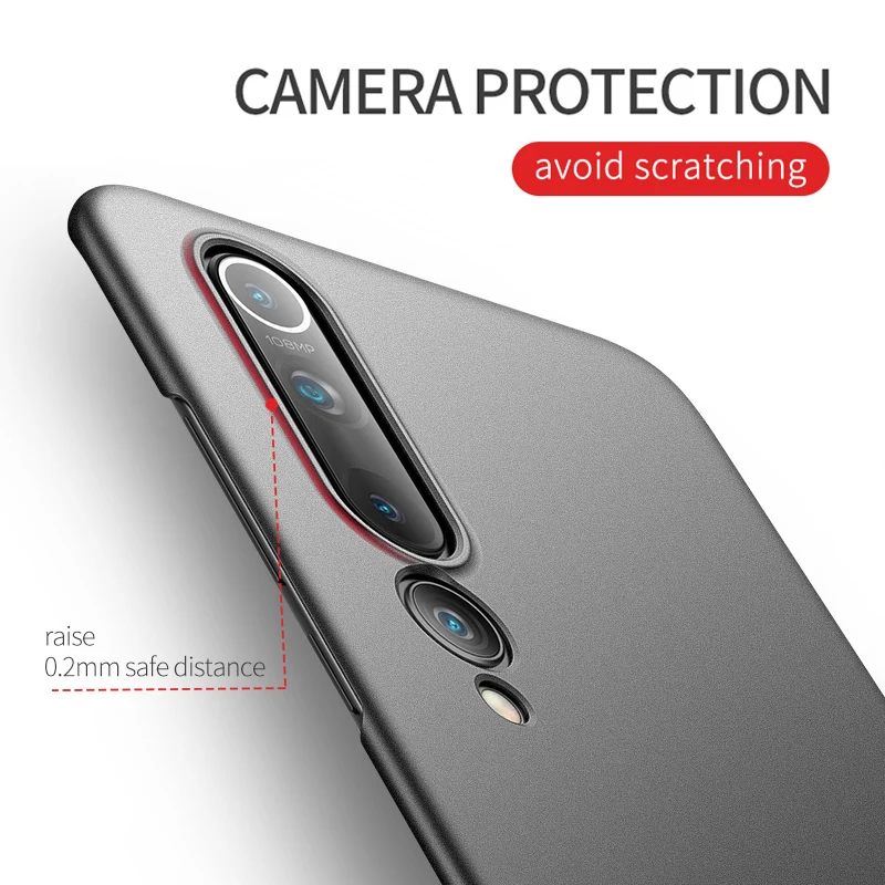 For Xiaomi Mi 10 Hard PC Shockproof Cover Ultra Slim Matte Case For Xiaomi Mi 10 10T Mi10 Pro Lite Covers
