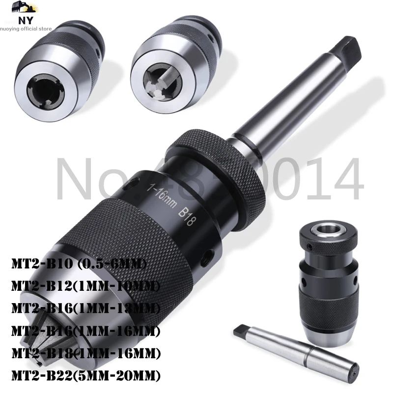 Сверлильный патрон B16 металлический самозатягивающийся безключевой Фрезерный