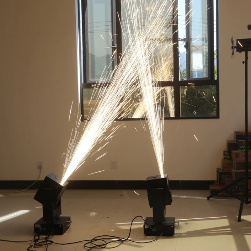 Новая движущаяся головка холодная искра машина Фейерверк спрей 5 метров DMX пульт