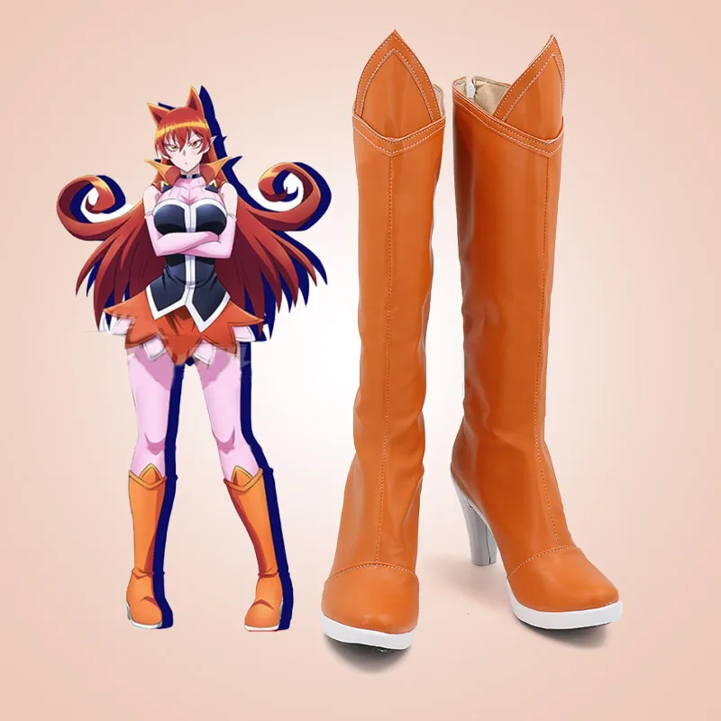 

Welcome to Demon School! Mairimashita Irumakun Babyls Demon School Student Council Azazel Ameri Cosplay Shoes Girls Long Boots