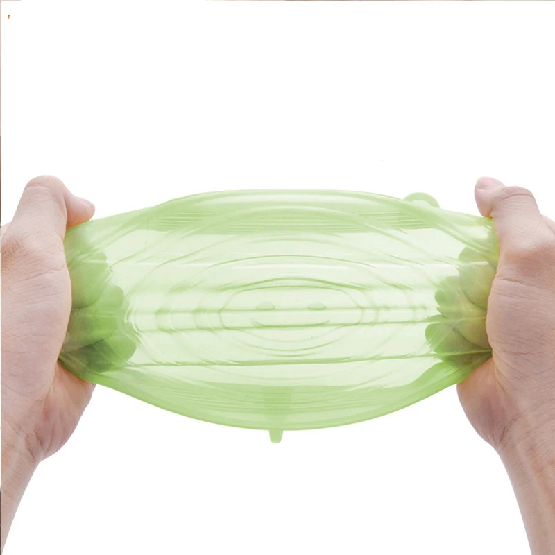 Набор силиконовых эластичных крышек 6 крышки для сохранения свежести