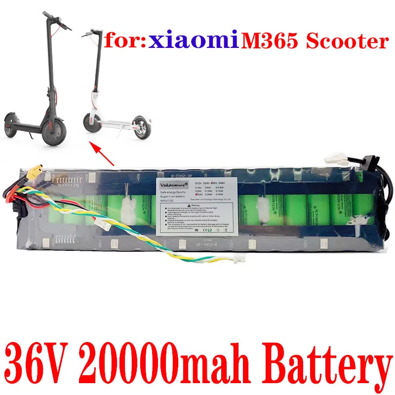 

Аккумулятор для электросамоката Xiaomi Mijia M365, литиевая батарея 18650 10S 3P 36V 20Ah 42V SC, водонепроницаемая упаковка