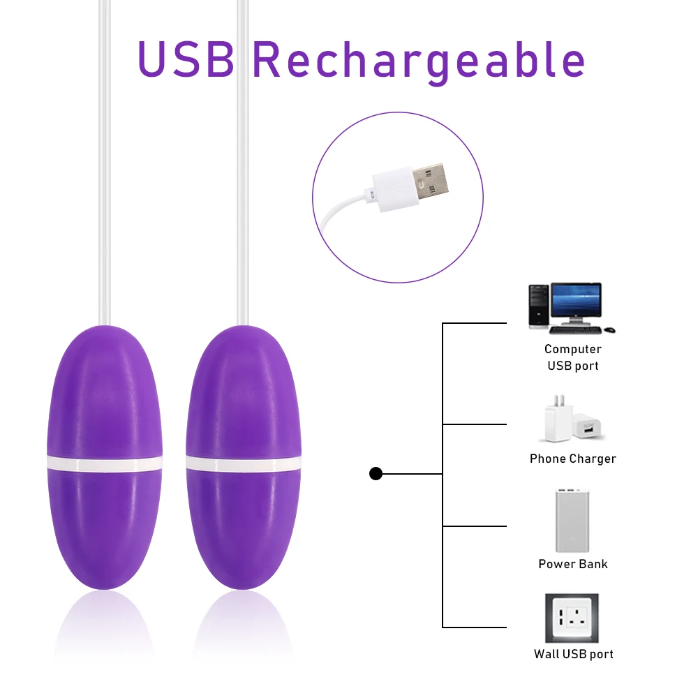 Вибратор-яйцо EXVOID с питанием от USB влагалище точки G |