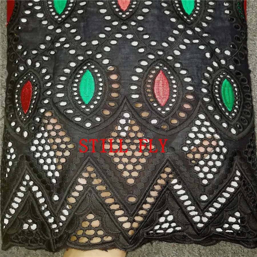 STILL FLY new arrival swiss voile lace in switzerland dubai fabric black african brocade cotton dry 5yards/lot | Дом и сад