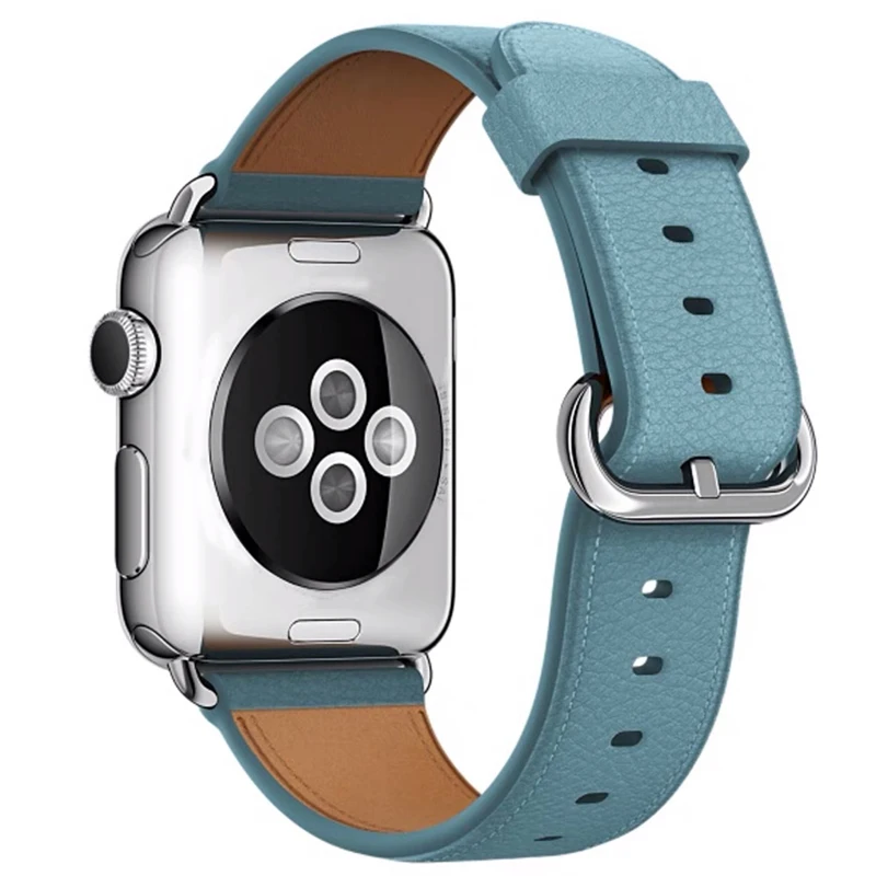 Ремешок кожаный для Apple watch band 4 5 3 44 мм 42 спортивный браслет iwatch 38 40 apple