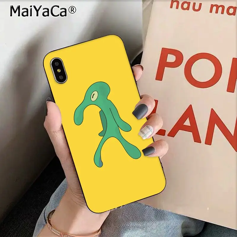 A10 MaiYaCa милый мультфильм кальмарные щупальца ТПУ силиконовый чехол для телефона Apple iphone 11 pro 8 7 66S Plus X XS MAX 5s SE XR - Цвет: A10