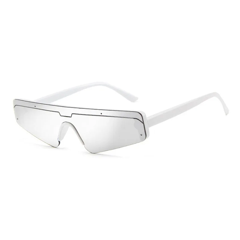 Модные цельные женские солнцезащитные очки SO & EI кошачий глаз винтажные