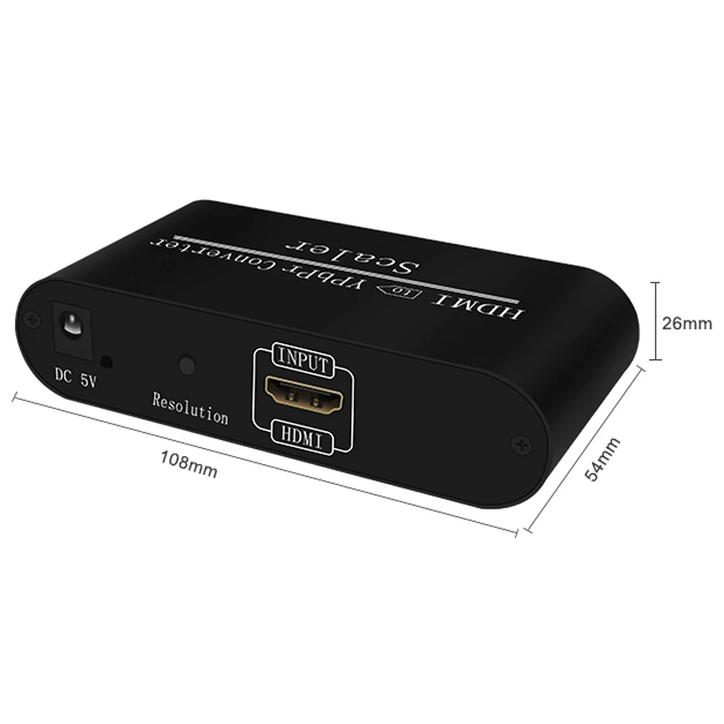 HDMI конвертер в YPbPr 5RCA RGB с адаптером для сканера поддержка 1080P HDTV монитора |