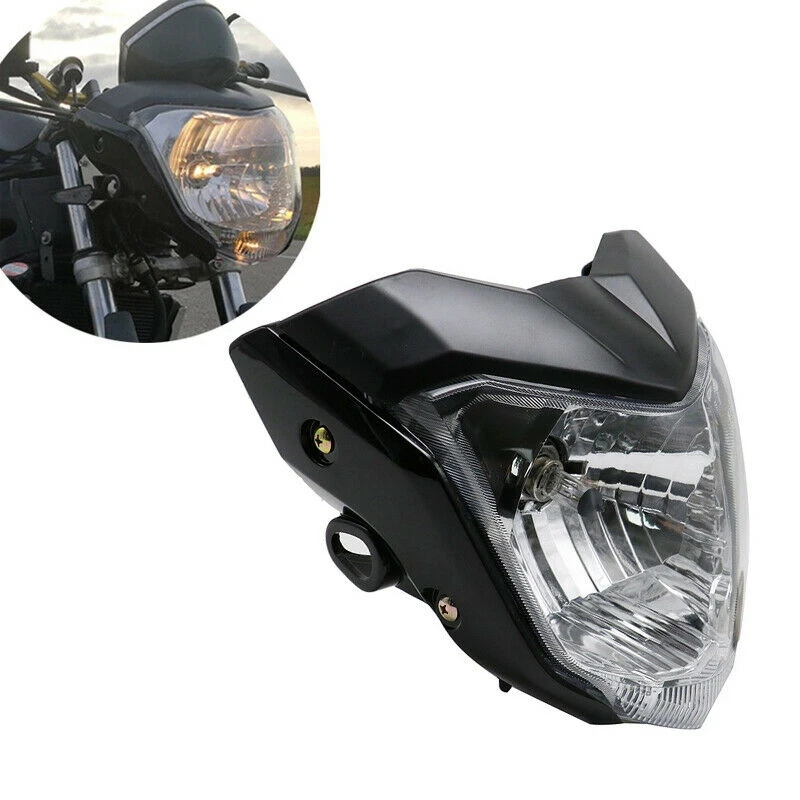 

Motorcycle Headlight Assembly with Bulb Bracket Fit for Yamaha FZ16 YS150 FZER150