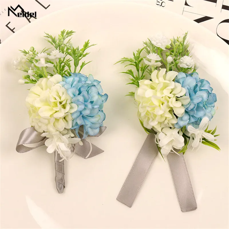 Meldel шелковые свадебные цветы на запястье для подружки невесты декоративные