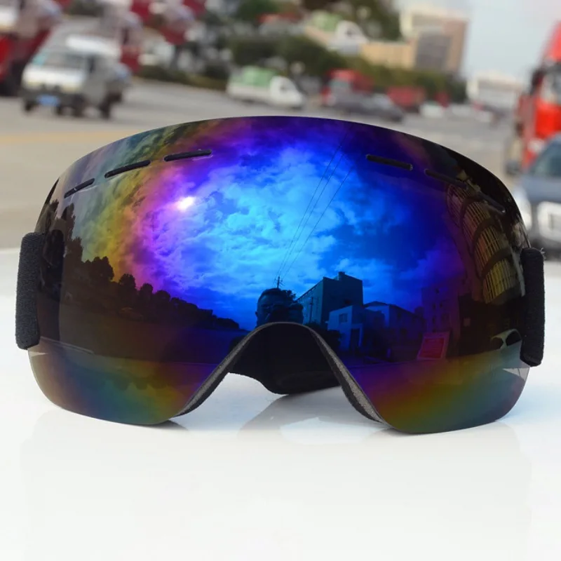 Уличные лыжные очки двухслойные UV400 противотуманные ветрозащитные большие Лыжные маски очки лыжные унисекс снежные сноубордические очки
