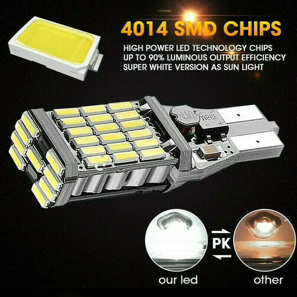 

Car Taillight Light Reverse SMD LED Universal 2pcs Auto Canbus Replacement