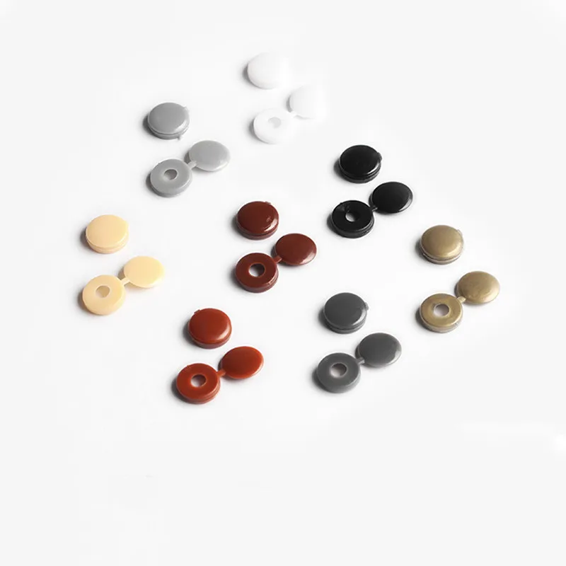 100 шт. откидной Пластик винтовой крышкой раза крышки кнопки гайки и колпачки