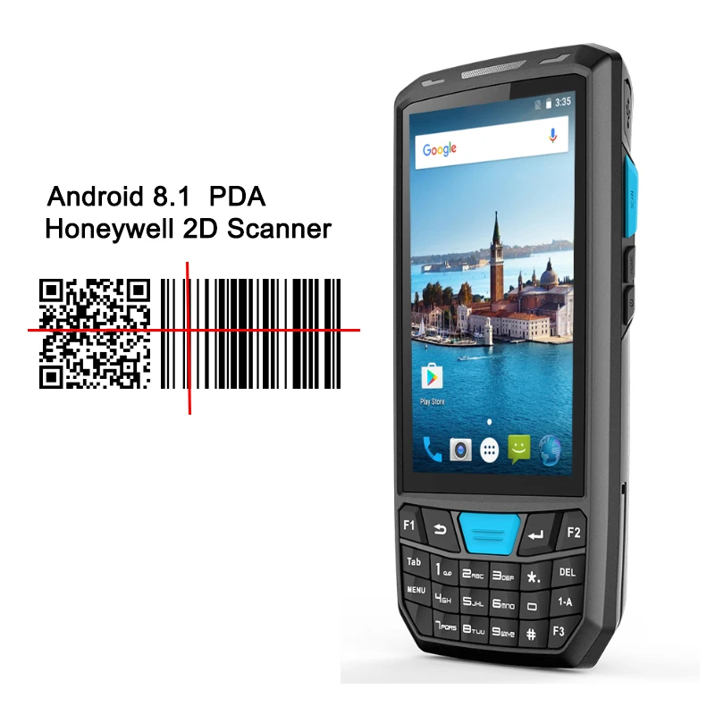 Портативный Android-сканер Pos-терминал 2D штрих-код прочный 4G WiFi GPS Bluetooth NFC PDA сборщик
