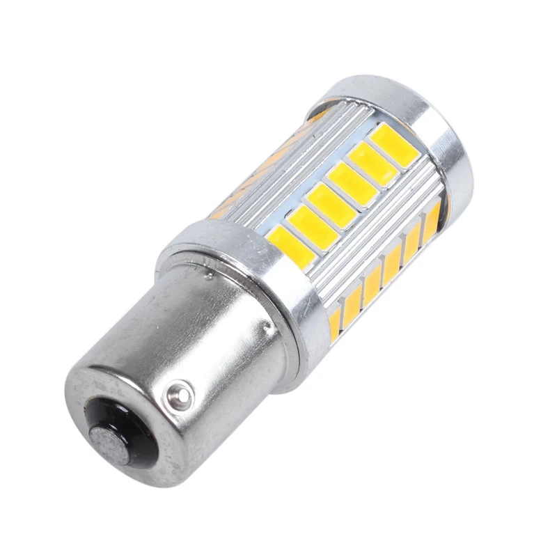 

4Pcs Led 1157 Led Light Bulb P21/5W Bay15D Led Bulbs with 33Smd 5730 Chipsets-2Pcs Xenon White & 2Pcs Amber