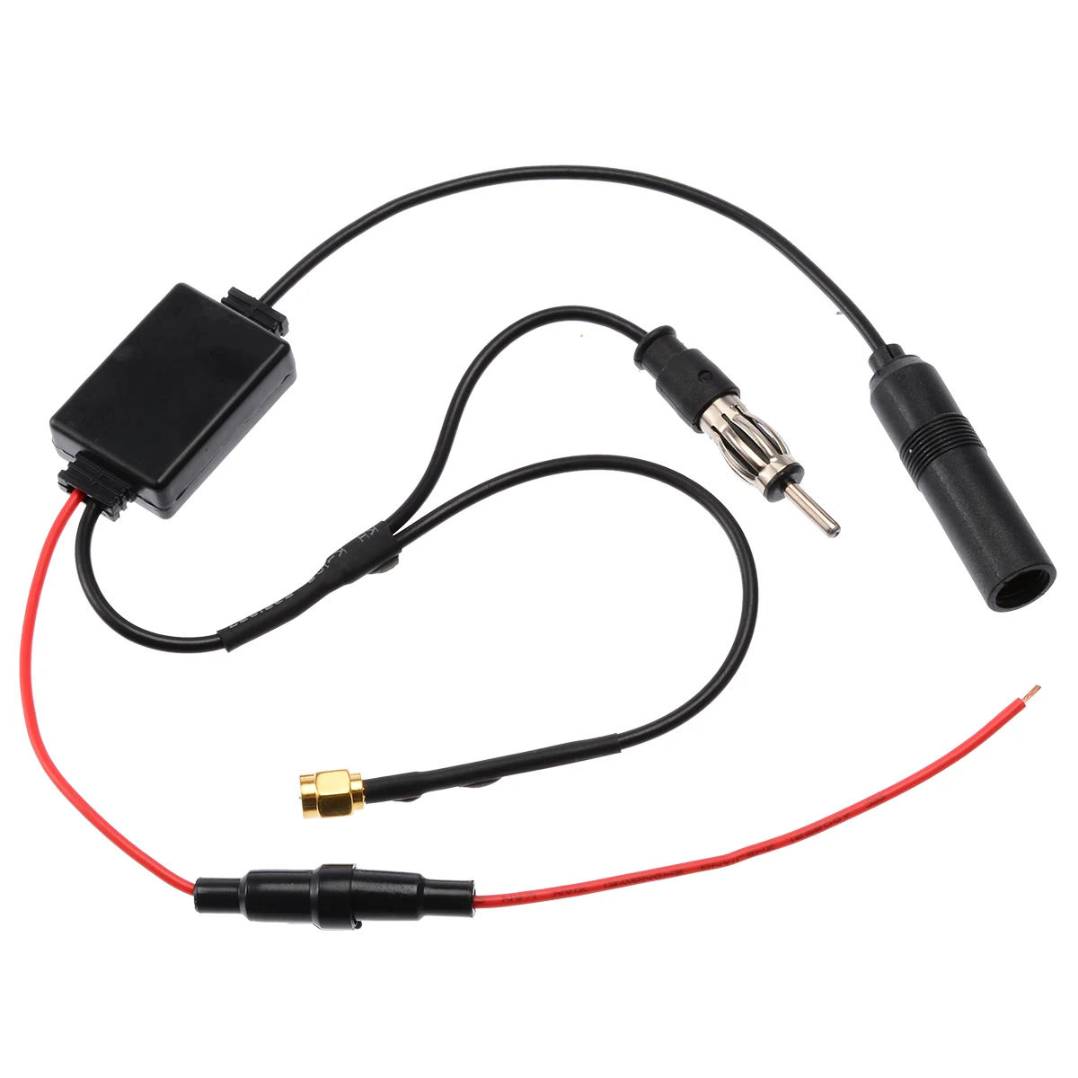 

Mayitr 1 шт. автомобильный FM/AM DAB + Антенный разветвитель адаптер кабель для автомобиля 88-108 МГц SMB конвертер автомобильные антенны для радио