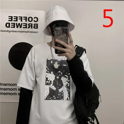 

Long Sleeve Korean Loose Top Personalized Simple Men's Undershirt 2019