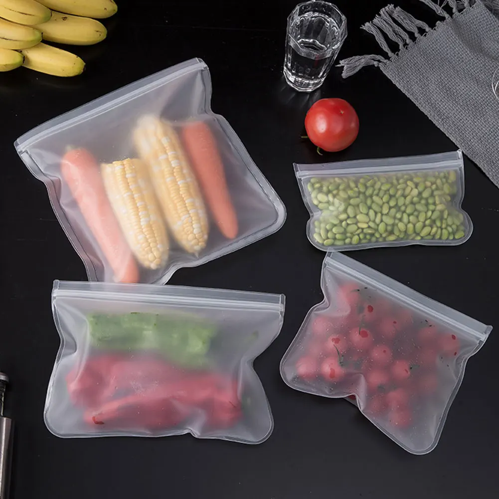

12PCS Reusable Food Preservation Bags, Sealable Refrigerator Food Storage Bags, Fruit and Vegetable Sealed Bags, Food Packaging