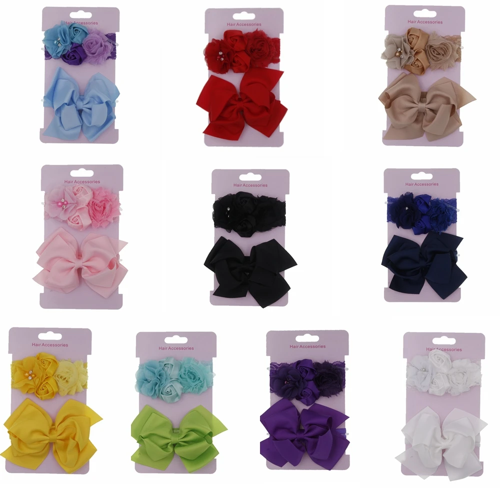 

2 шт./компл. Детская ручной работы розовое платье с большим бантом и повязка на голову, эластичные колготки для девочек, повязка на голову, По...