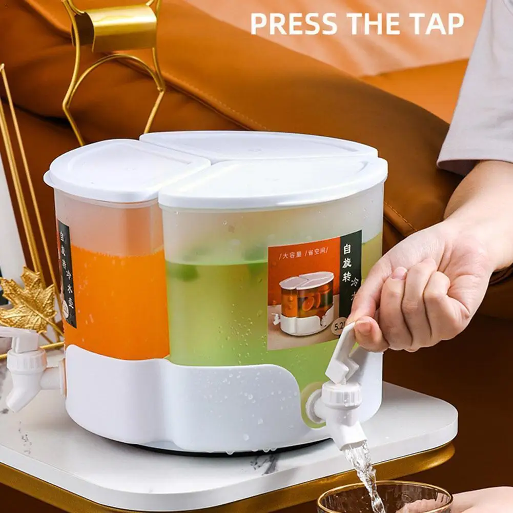 

Кувшин для холодной воды, крутящийся кухонный прибор с краном, для фруктов, посуда для напитков, крутой чайник, W0x4