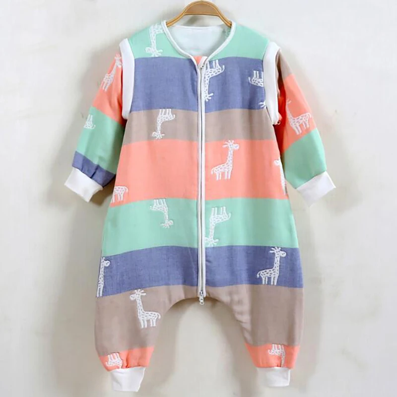 Спальный мешок для малышей комбинезон новорожденных спальный халат с разрезом