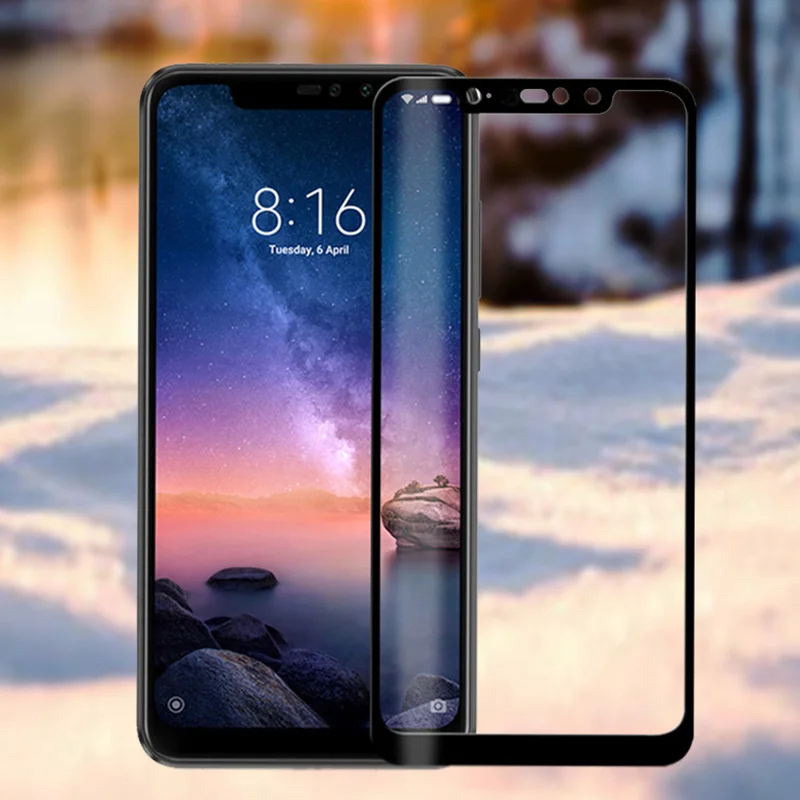 Защитная пленка для redmi Note 6 pro полное покрытие экрана Защитное стекло 6pro