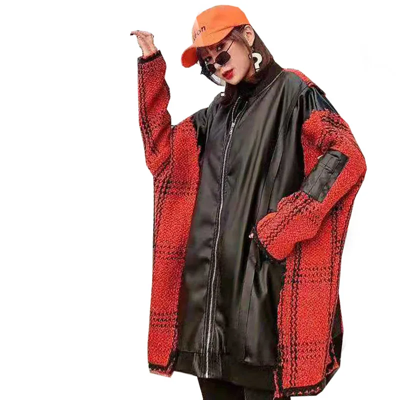 QING MO модный брендовый женский зимний плащ из искусственной кожи 2019 женское