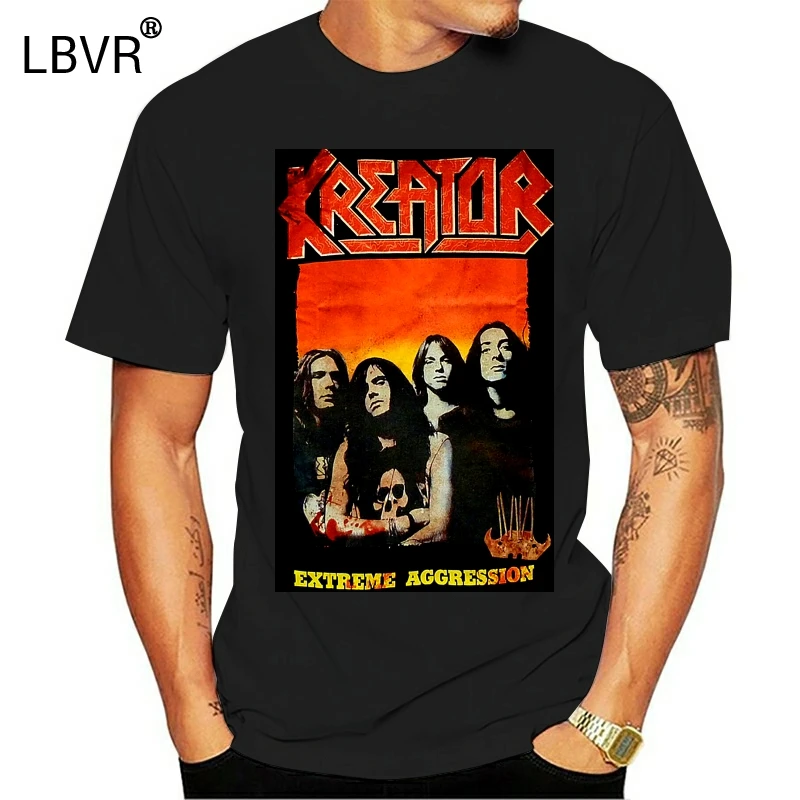 Kreator футболка с экстремальной атакой S Футболка Xl Thrash Metal Band Подарочная на день