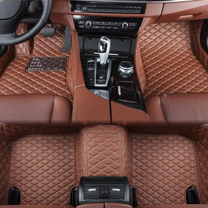 Пользовательские подходят автомобильные коврики для A B C CLA E класс W169 W176 W245 W246 W203 W204 W205 C117 W211 W212 W213 ковры - Название цвета: brown