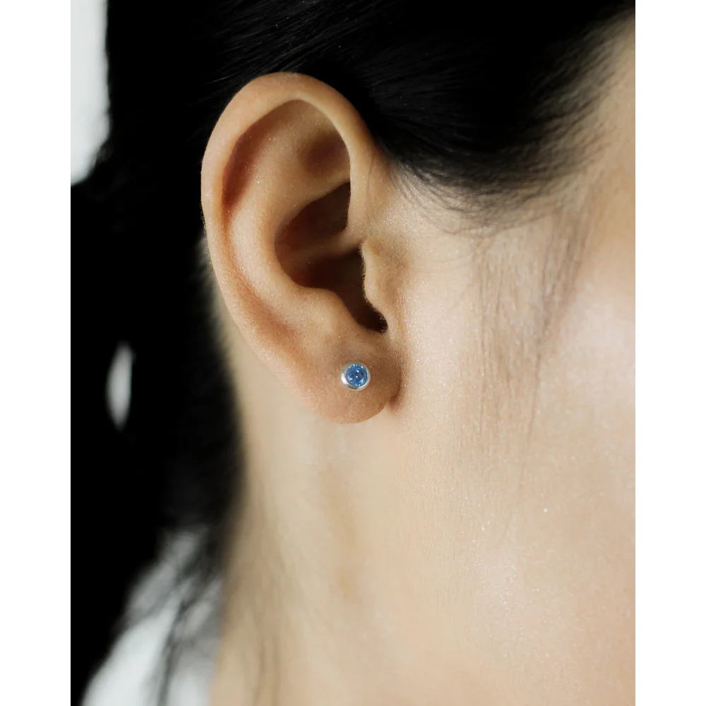 Trustdavis 100% Стерлинговое Серебро 925 пробы Модные Женские Крошечные с синим розовым