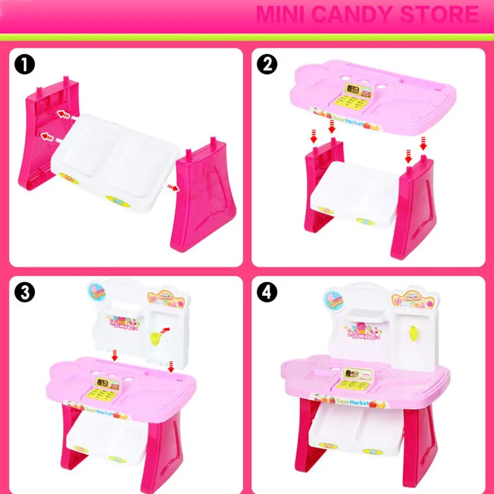 Детская тележка для мороженого Retend Play Supermarket casher корзина покупок настольная игра