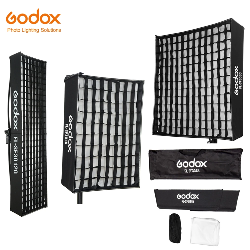 

Godox FL-SF 3045 / FL-SF 4060 / FL-SF 30120 / FL-SF 6060 Honeycomb Softbox for FL60 FL100 FL150R FL150S LED Light