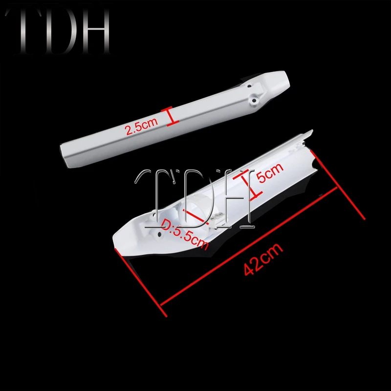 Универсальная мотоциклетная защита вилки 55 мм Черная защитная труба для