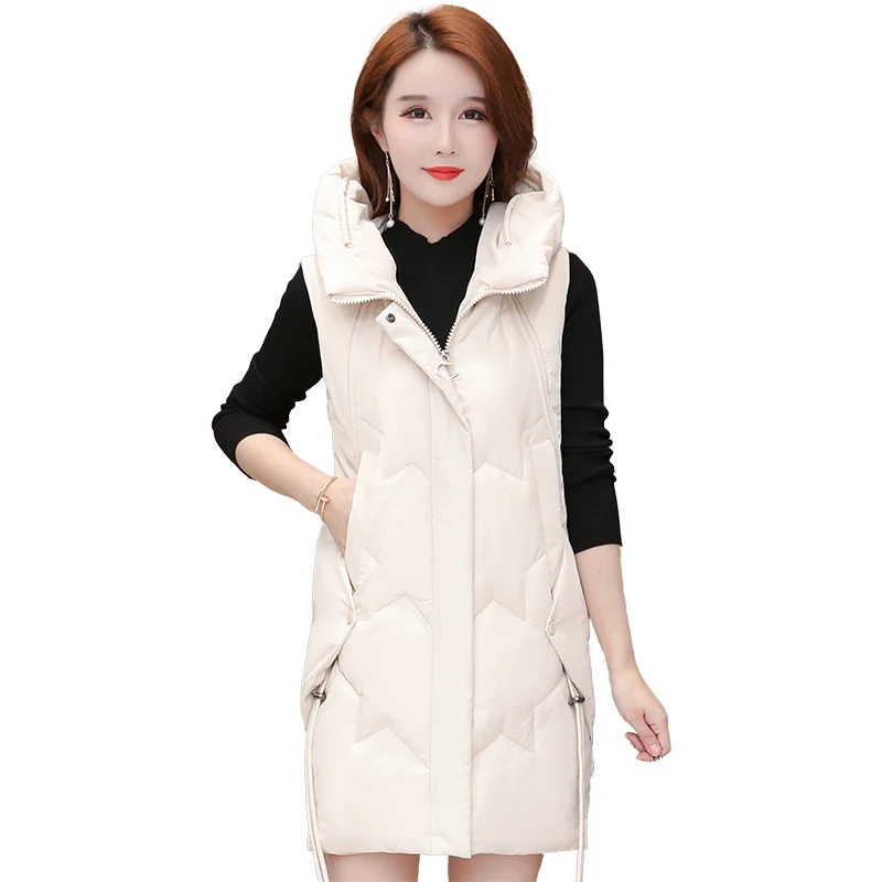 

Hooded down cotton padded clothes women's middle and long 2020 winter clothes new Korean version slim mother's fashionable
