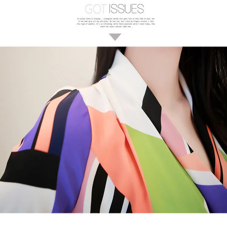 Корейский комплект из двух предметов Офисная Женская блузка с длинными рукавами